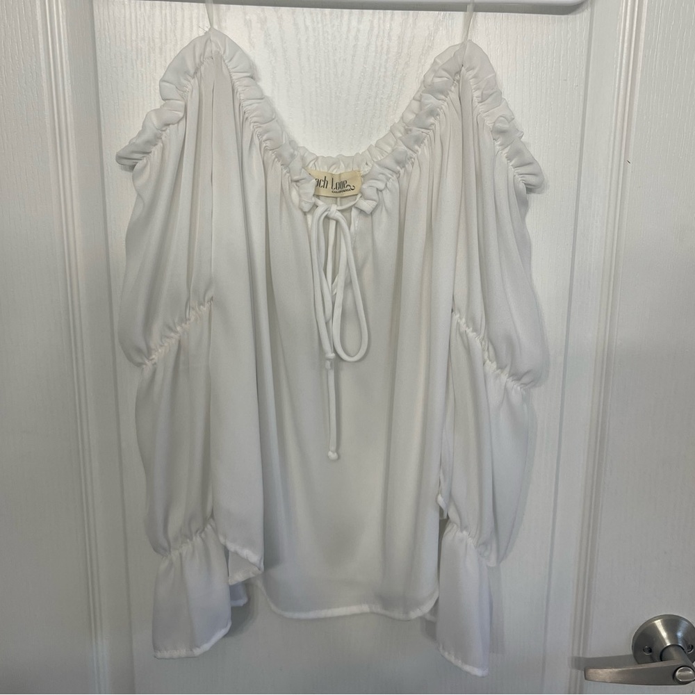 White off the shoulder top